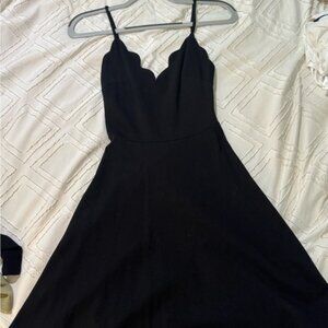 Chic Black Strapless Dress